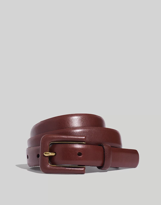 Madewell + Pebbled Leather Covered Buckle Belt