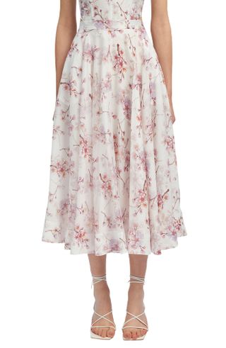 Bardot + Gracious Floral Midi Skirt