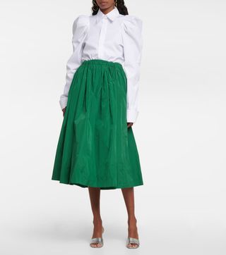 REDValentino + Taffeta Midi Skirt