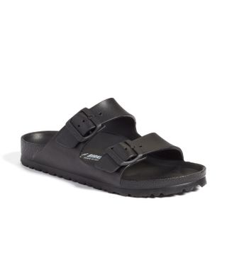 Birkenstock + Essentials Arizona Waterproof Slide Sandals in Black