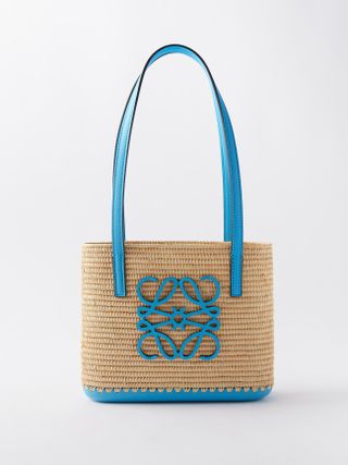 Loewe x Paula's Ibiza + Anagram-Logo Mini Raffia Basket Bag