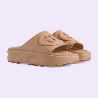 Gucci + Interlocking G Slide Sandals