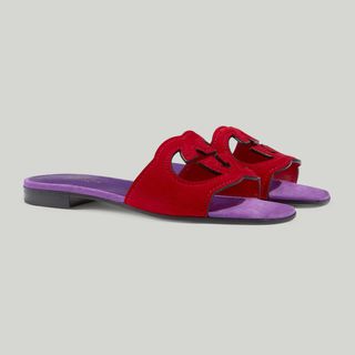 Gucci + Interlocking G Cut-Out Slide Sandals
