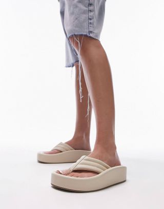 Topshop + Gigi Toepost Sunken Footbed Sandals