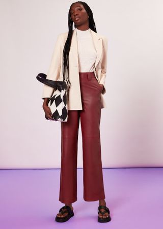 Whistles + Emily Leather Pant
