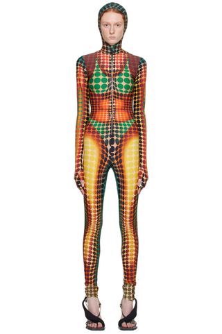 Jean Paul Gaultier + Brown Dots Jumpsuit