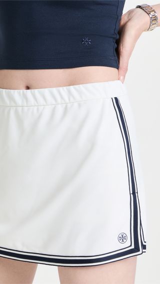 Tory Sport + Side-Slit Tennis Skirt