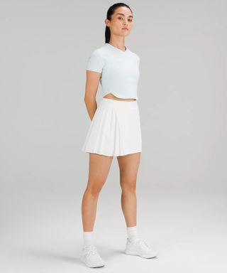 Lululemon + Asymmetrical Pleated Tennis Skirt