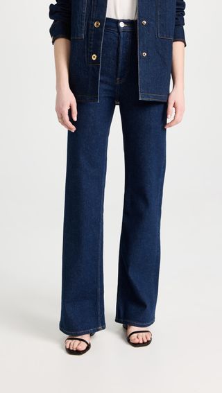 RE/DONE + 70s Ultra High Rise Wide Leg Comfort Stretch Jeans