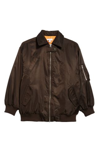 Topshop + Rory Collared Bomber Jacket