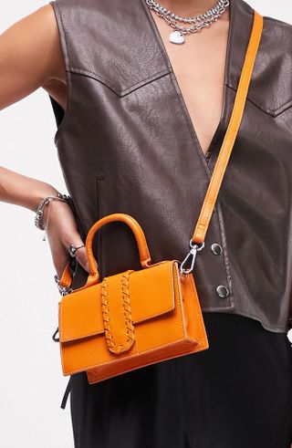 Topshop + Lola Leather Crossbody Bag