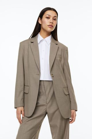 H&M + Oversized Single-Breasted Jacket