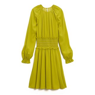 Kate Spade New York + Smocked Silk Georgette Dress