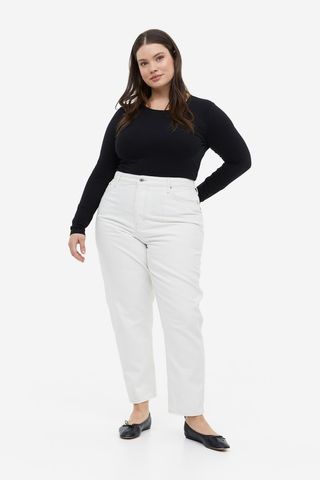 H&M + Mom Loose-Fit Ultra High Jeans