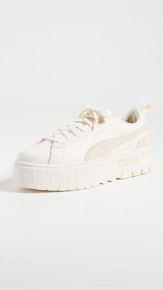 Puma + Mayze Blank Canvas Sneakers