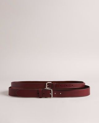 Ted Baker + Sophel Glossy Leather Belt Set
