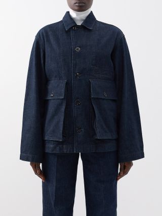 Lemaire + Oversized-Pocket Denim Jacket