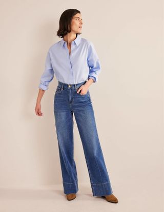 Boden + Full Length Straight Jeans