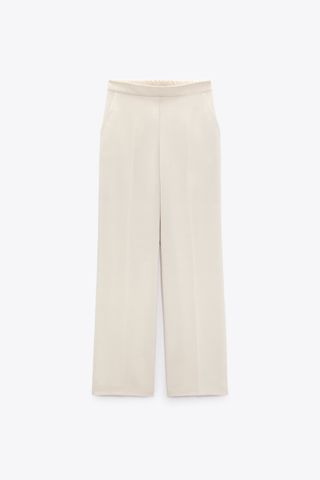 Zara + Straight Fit Trousers