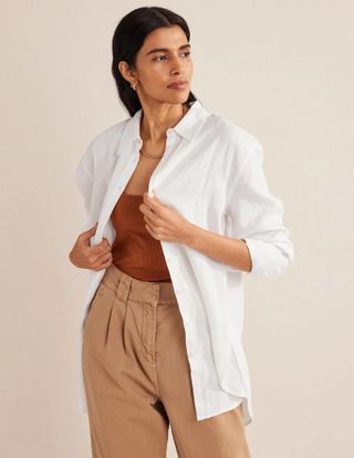 Boden + Relaxed Linen Shirt