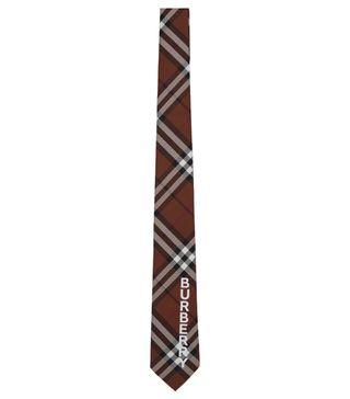 Burberry + Brown Check Tie