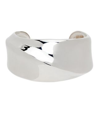 Agmes + Silver Twist Cuff Bracelet