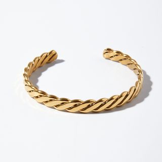 Pearlory + Braid Bracelet 18k Gold Plated, Tarnish-Free