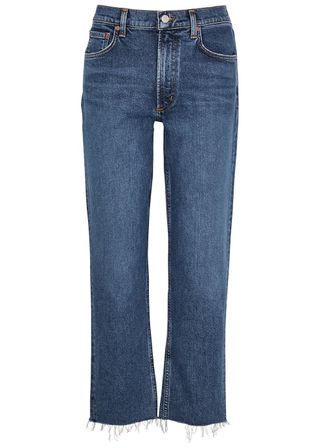 Agolde + Kye Cropped Straight-Leg Jeans