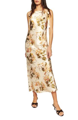 Reformation + Aden Floral Silk Maxi Dress