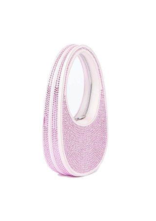 Coperni + Mini Swipe Bag in Light Pink Diamante