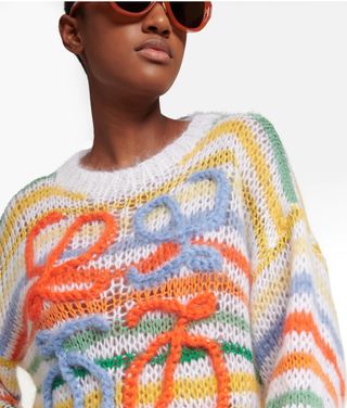 Loewe + Anagram Mohair-Blend Sweater