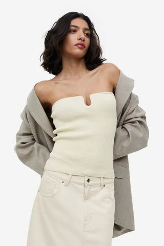 H&M + Knitted Bandeau Top