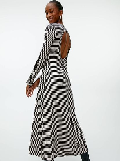 Nishka Striped Knit Midi Dress main image 0