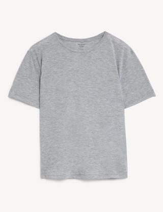 M&S Collection + Crew Neck Relaxed T-Shirt