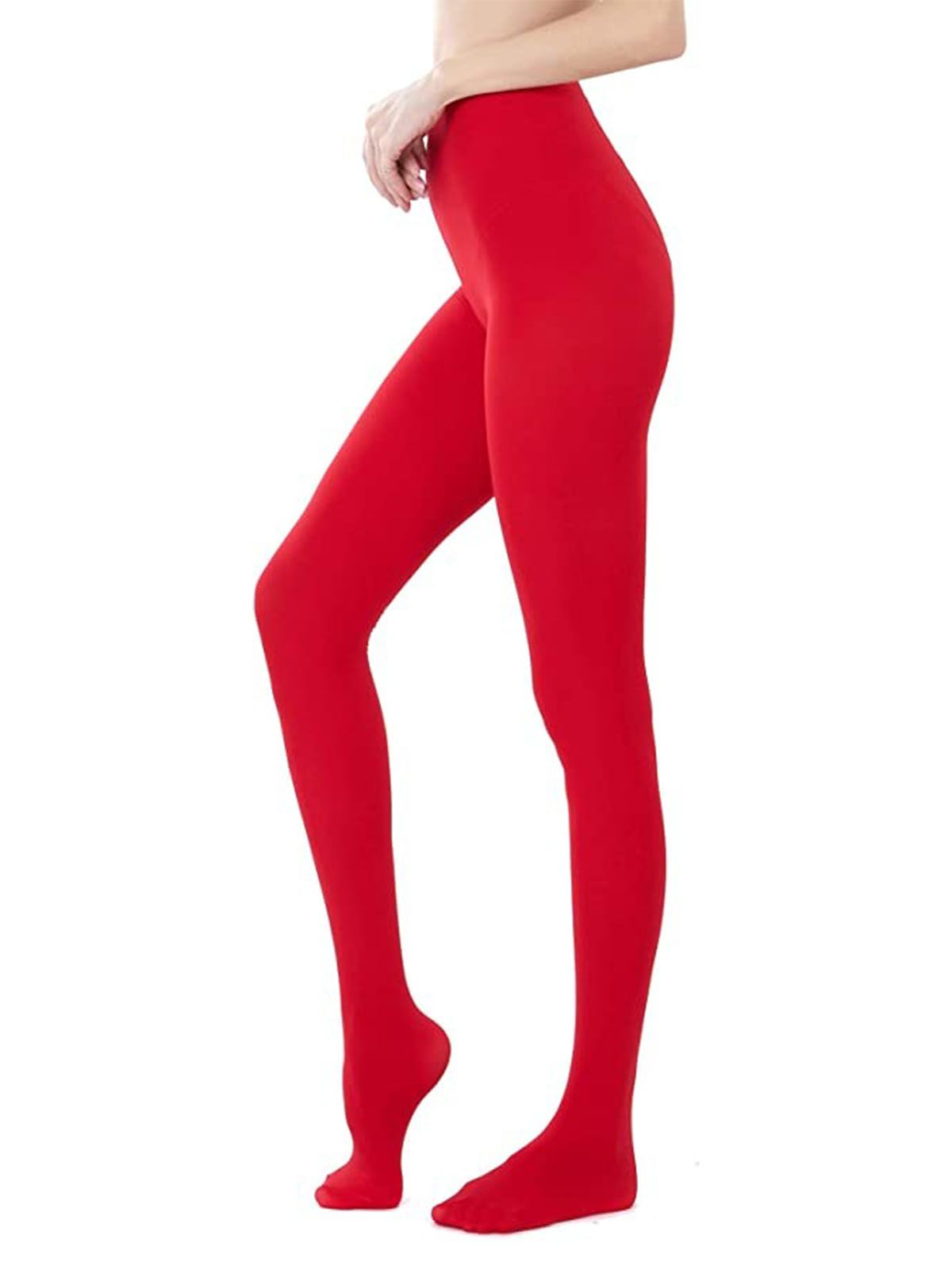 4 Ways to Wear Red Tights That Feel Surprisingly Low-Key | Who What Wear