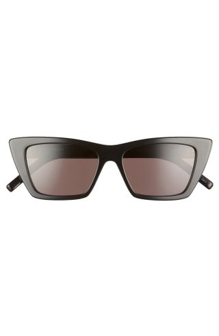 Saint Laurent + 53mm Cat Eye Sunglasses