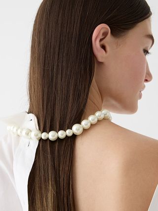 J.Crew + Pearl Ball Necklace