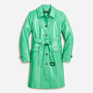 J.Crew + Collection Trench Coat in Laminated Linen