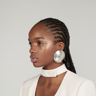 Gucci + Engraved Long G Large Clip-On Earrings