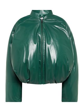 Loewe + Padded Leather Bomber Jacket