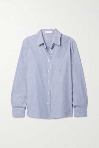 The Row + Sadie Striped Cotton-Poplin Shirt