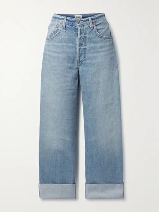 Citizens of Humanity + + Net Sustain Ayla High-Rise Wide-Leg Organic Jeans