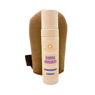 Pradas Glow + Ibiza Nights Sol Solution Sunless Tanning Mousse With Flawless Finish Body Mitt