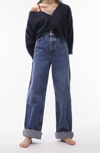 Topshop + Oversize Mom Jeans