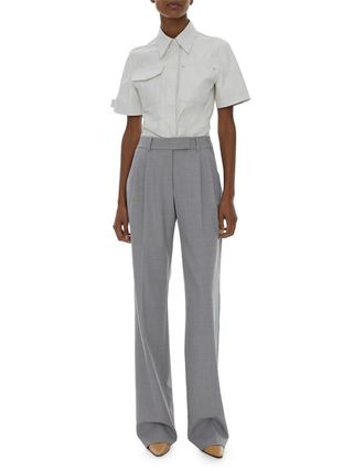 Helmut Lang + Wool Pleated Trousers