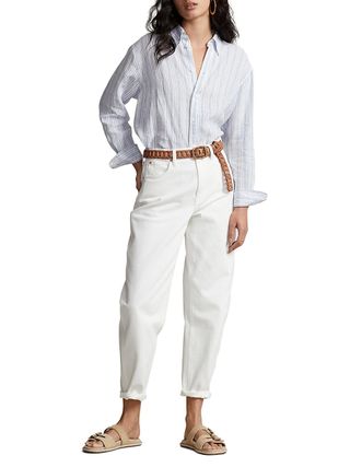 Polo Ralph Lauren + Linen Striped Shirt