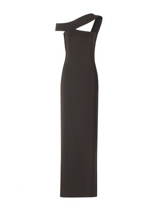 Mango + Asymmetric Neckline Dress