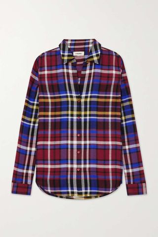 L'Agence + Tyler Checked Twill Blouse