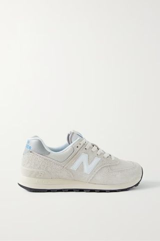 New Balance + U574 Suede, Leather and Mesh Sneakers