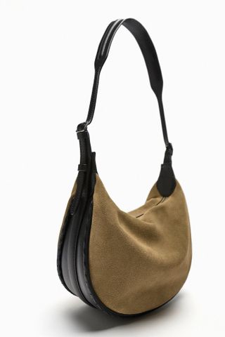 Zara + Split Suede Crossbody Bag